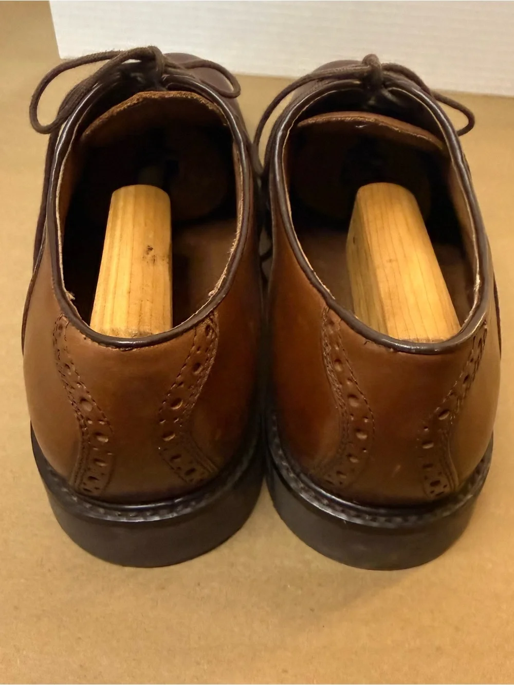Johnston & Murphy Brown Leather Derby Oxfords